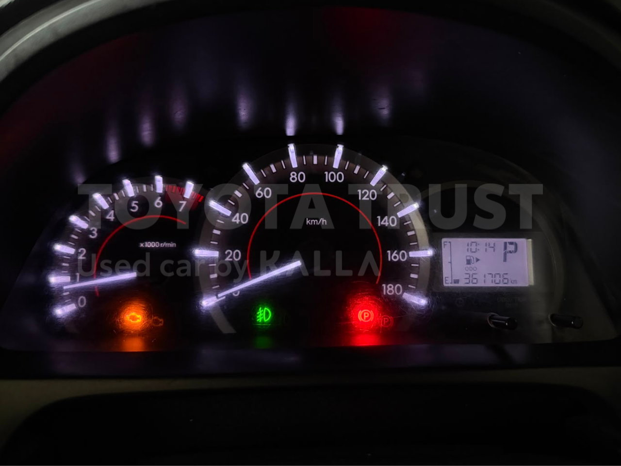 Foto Bagian Odometer Mobil