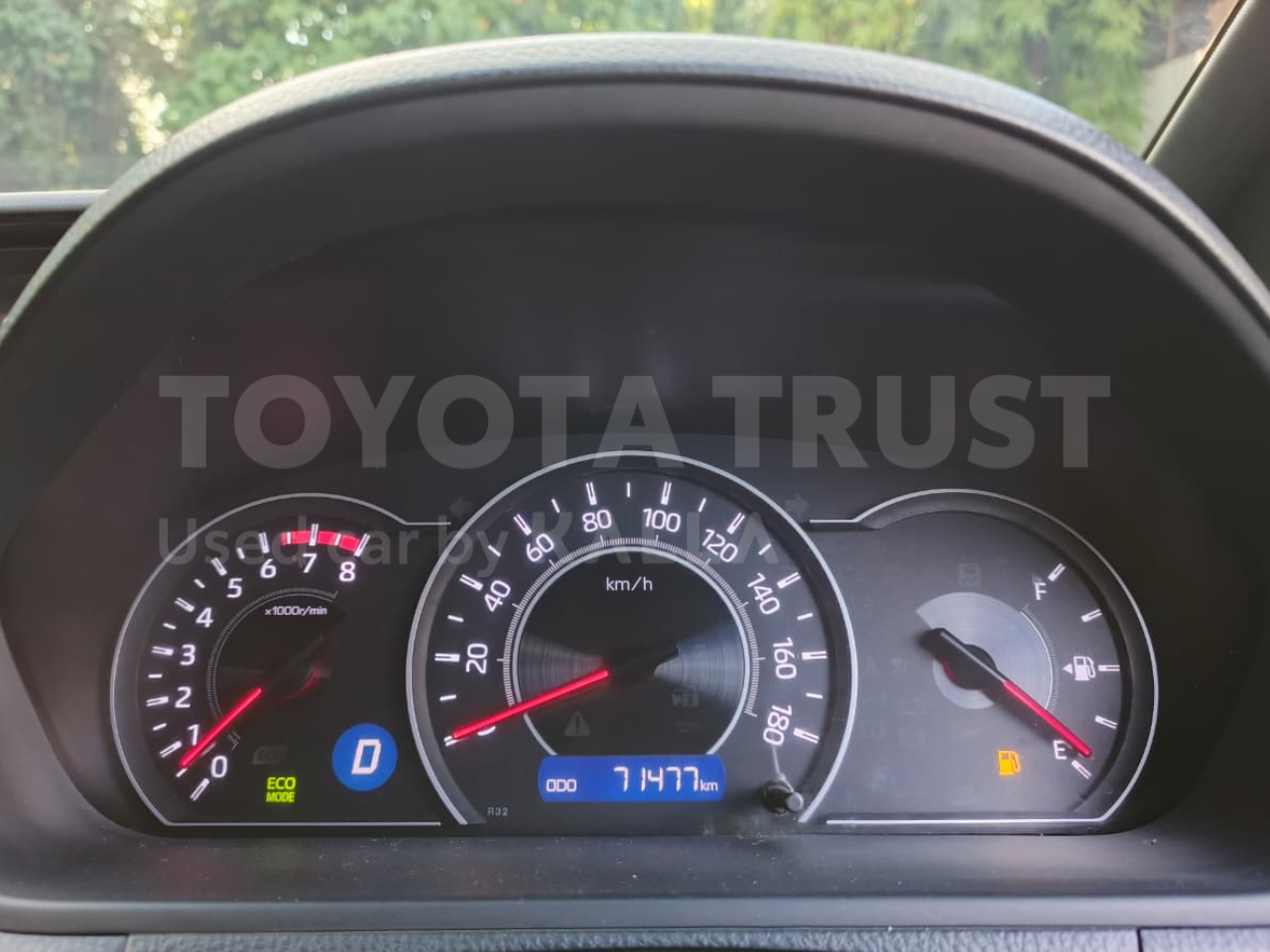 Foto Bagian Odometer Mobil