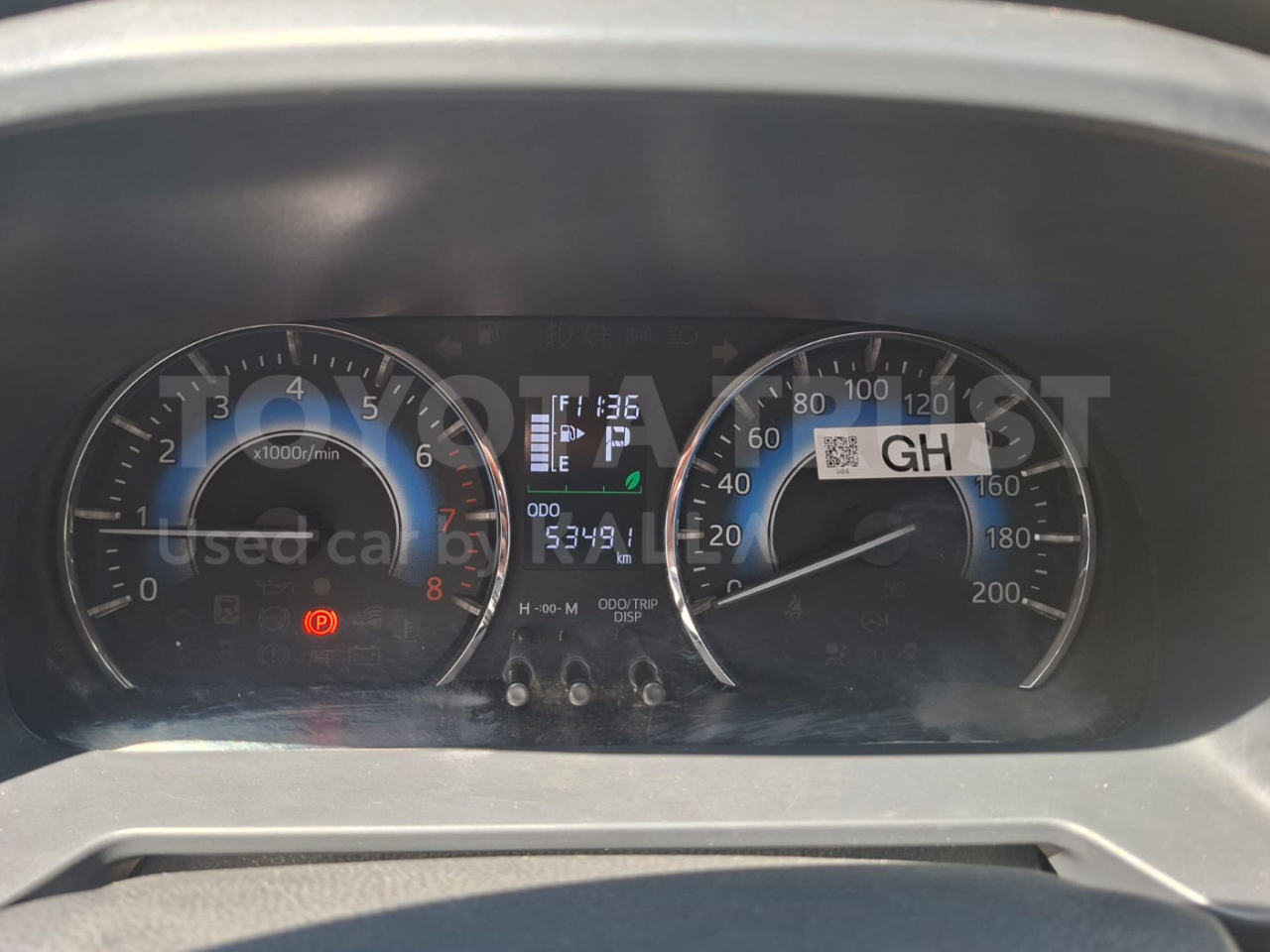 Foto Bagian Odometer Mobil